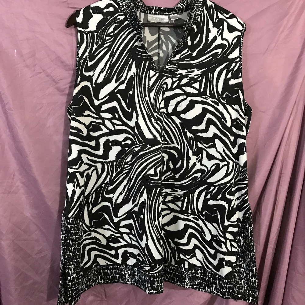 Plus Size Zebra print Tunic blousse